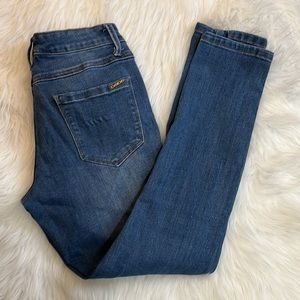 Bebe logo ankle jeans size 25